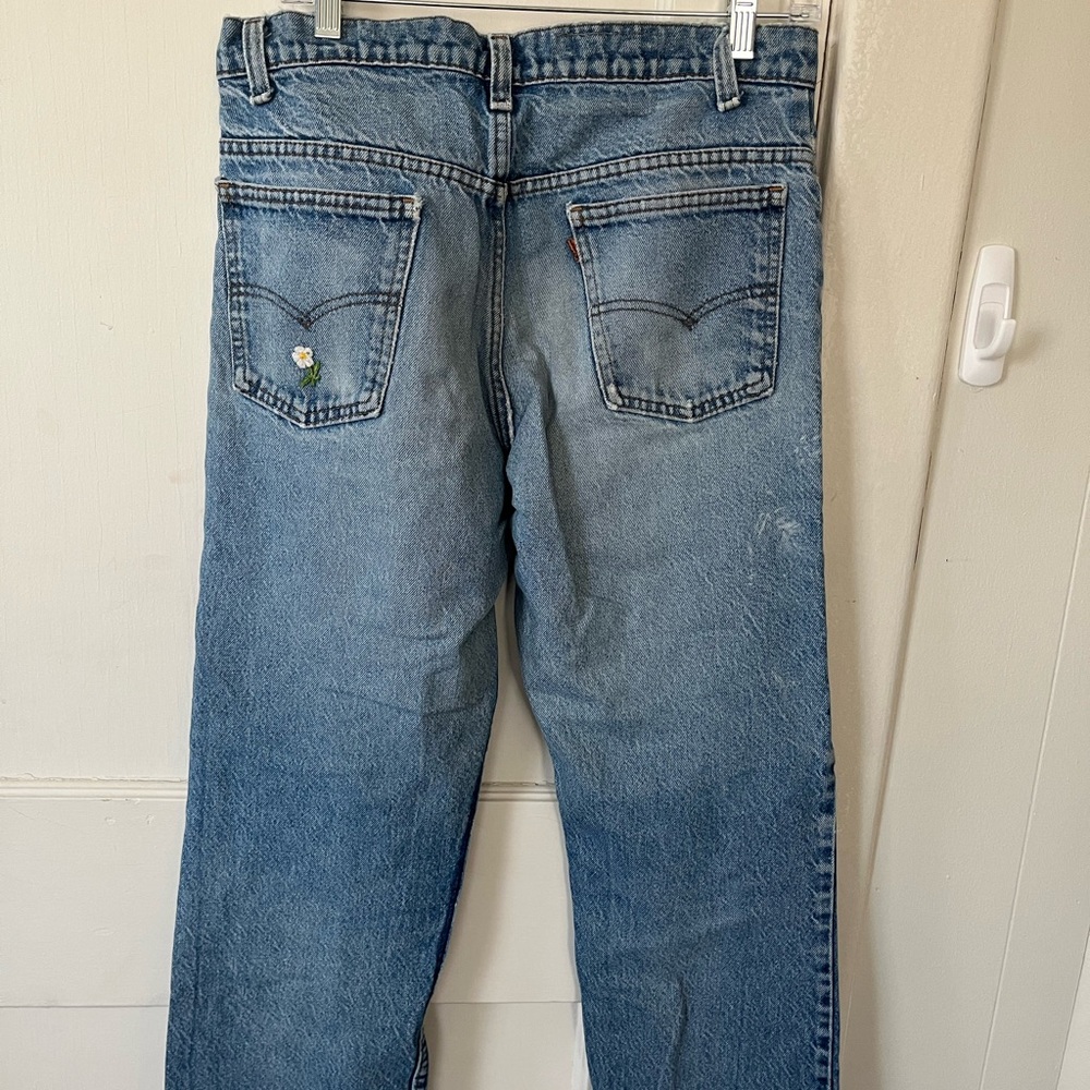 Vintage one-of-a-kind Orange Tab Patchwork Levi’s - Picture 4 of 6